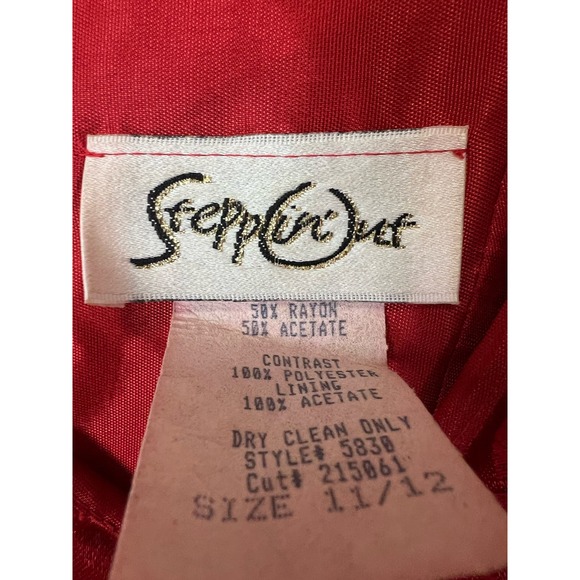 90s red mini dress - Picture 3 of 6